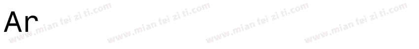 Arial monospaced for字体转换